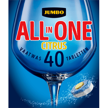 Jumbo All-in-One Vaatwastabletten Citrus 40 x 17g