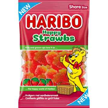 Haribo Happy Strawberries 220 g Zak