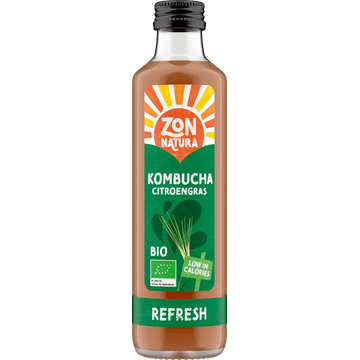 Zonnatura Biologische Kombucha Citroengras 250 ml