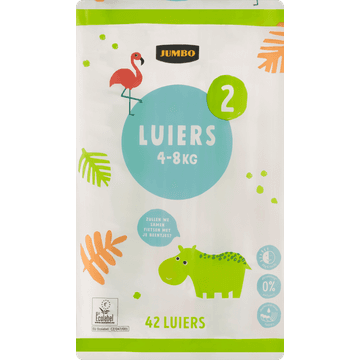 Jumbo Luiers Maat 2 4-8 kg 42 Stuks