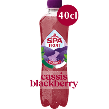 Spa FRUIT Bruisende Fruitige Frisdrank Cassis Blackberry 40cl