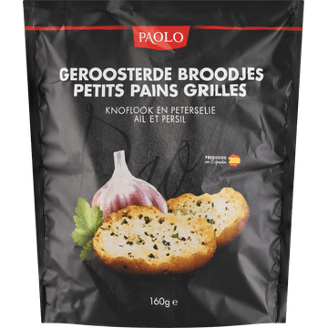 Paolo Geroosterde Broodjes Knoflook en Peterselie 160 g