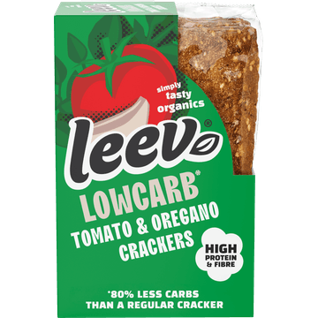 Leev® bio LOWCARB crackers tomato & oregano 80g