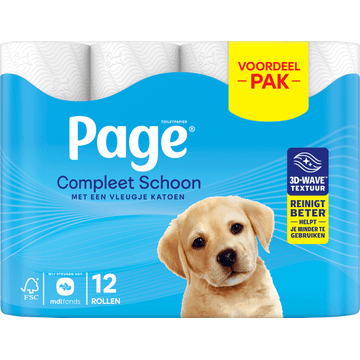 Page Compleet Schoon Toiletpapier 12 Rollen