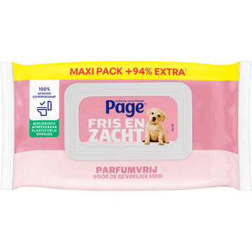 Page Vochtig Toiletpapier Sensitive Maxi