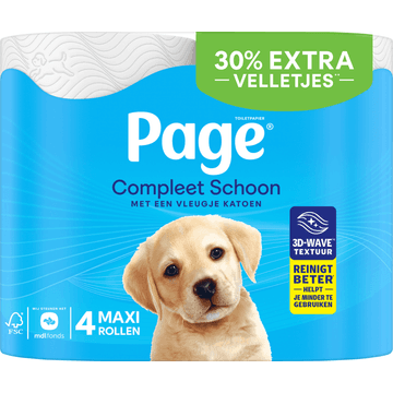 Page Compleet Schoon Toiletpapier Maxi 4-rollen