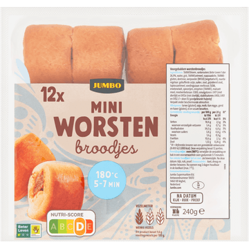 Jumbo Mini Worstenbroodjes 12 Stuks