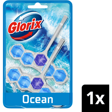 Glorix Power Clean Toiletblok Ocean 2 stuks
