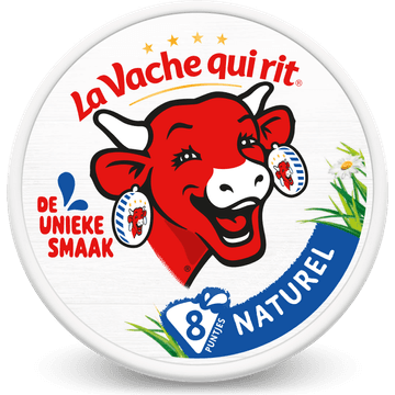 La Vache qui rit Smeerkaas 40+ Naturel 8 puntjes 120 g