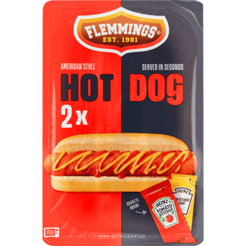 Flemmings American Style Hotdog 2 Stuks 218,5 g