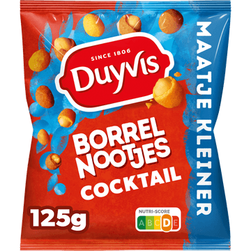 Duyvis Borrelnootjes Cocktail Pinda Noten 125 gr