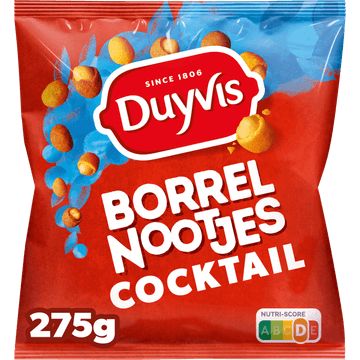 Duyvis Borrelnootjes Cocktail Pinda Noten 275 gr