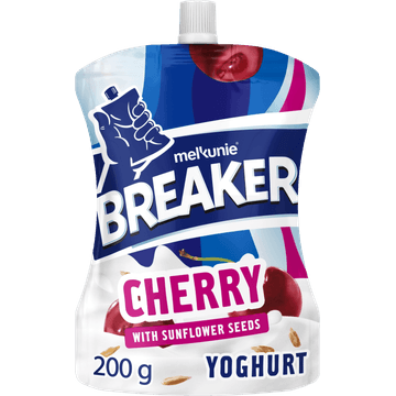 Melkunie Breaker Originals Kers Yoghurt met zonnebloempitten 200 g