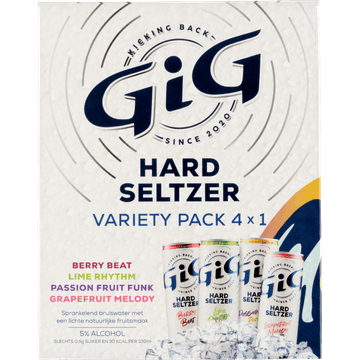 GiG - Hard Seltzer - Variety Pack - 4 x 330ML