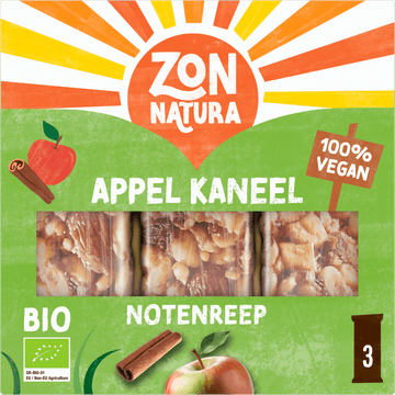 Zonnatura Biologische Notenrepen Appel Kaneel