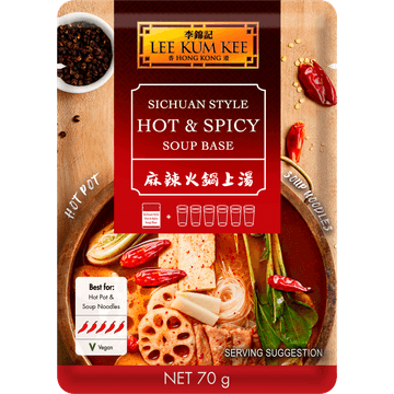 Lee Kum Kee Hot Pot Sichuan Style Hot & Spicy Soup base 70g