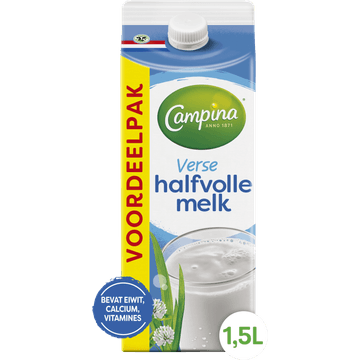 Campina Verse Halfvolle Melk Voordeelpak 1,5 L