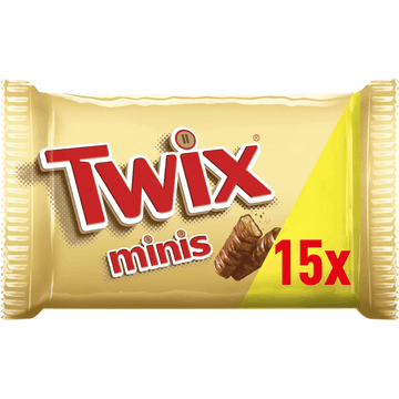 Twix Minis chocolade karamel koek repen uitdeelzak 333g
