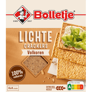 Bolletje Lichte Crackers Volkoren 4 x 4 Stuks 190 g