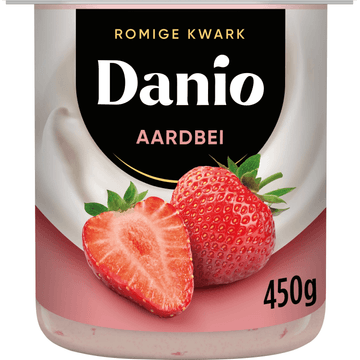 Danio Romige Kwark Aardbei 450g