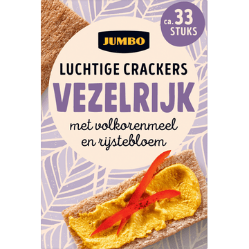 Jumbo Luchtige Crackers Vezelrijk 2 x 125 g