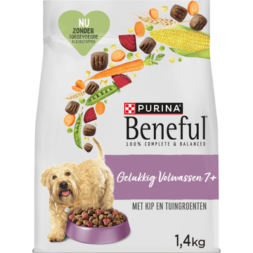 Beneful Gelukig Volwassen Hondenvoer met Kip en Tuingroenten