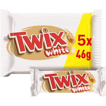 Twix Witte chocolade caramel koek repen 5x2-pack
