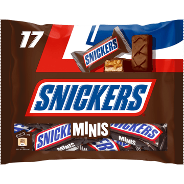 Snickers Minis chocolade pinda caramel repen uitdeelzak 333g