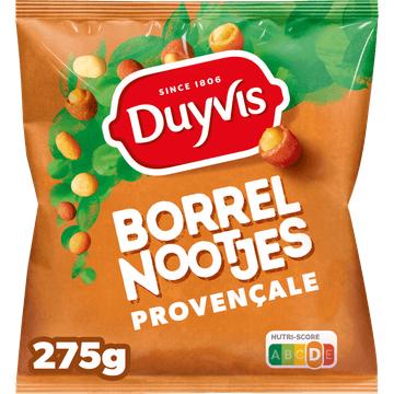 Duyvis Borrelnootjes Provencale Pinda Noten 275 gr
