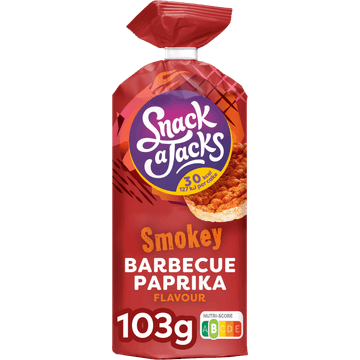 Snack A Jacks Barbecue Paprika Rijstwafels 103 gr