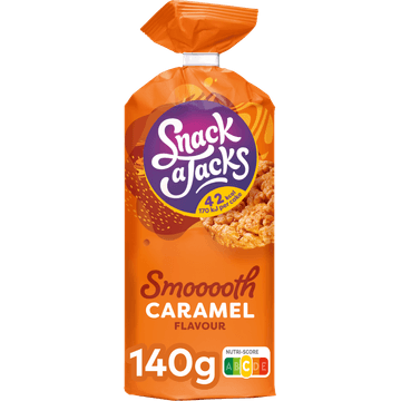 Snack A Jacks Smooth Caramel Rijstwafels 140 gr