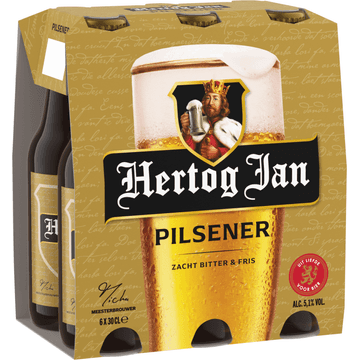 Hertog Jan Pilsener Bier Flessen 6 x 30 cl