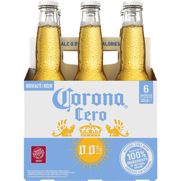 Corona Cero Alcoholvrij Bier Flessen 6 x 33 cl