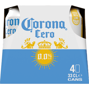 Corona Cero 0.0% Alc./Vol. Bier Blik 4 x 330 ml