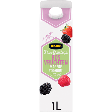 Jumbo Fris Fruitige Bosvruchten Magere Yoghurt 0,1% Vet 1 L