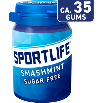 Sportlife Smashmint Suikervrije kauwgom 52 g
