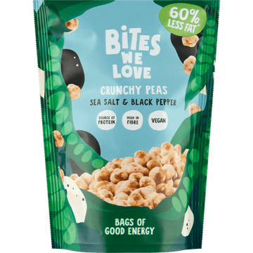 BitesWeLove Crunchy Peas Sea Salt & Black Pepper 100 g