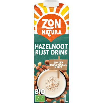 Zonnatura Biologische Rijst & Hazelnoot Drink 1 L