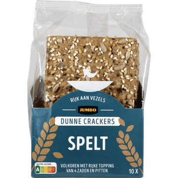 Jumbo Dunne Crackers Spelt 10 Stuks 175 g