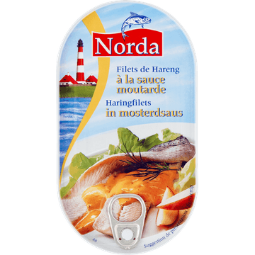 Norda Haringfilets in Mosterdsaus 200 g