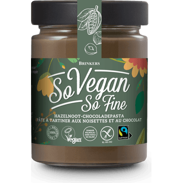 Brinkers So Vegan So Fine Hazelnoot-Chocoladepasta 270 g