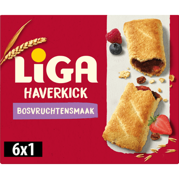 Liga Haverkick Bosvruchtensmaak 6 repen 200 g