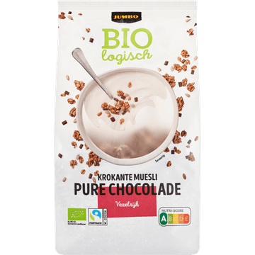 Jumbo Biologisch Krokante Muesli Pure Chocolade 350 g