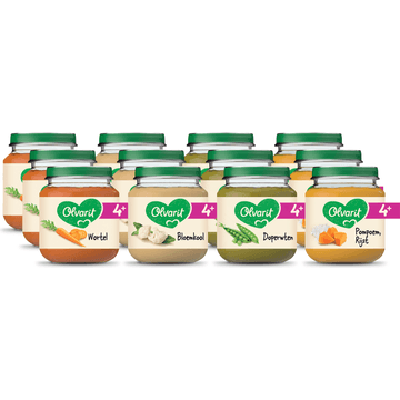 Olvarit 4+ Maanden Variatiemenu Maaltijd 12 x 125g