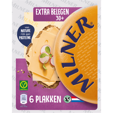 Milner Extra Belegen 30+ Kaas Plakken