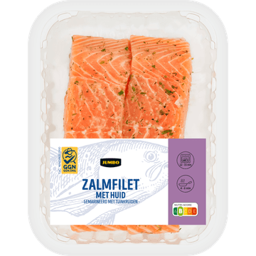 Jumbo Zalmfilet met Huid Gemarineerd met Tuinkruiden ca. 240 g
