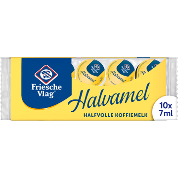 Friesche Vlag Halvamel Koffiemelk Multipack 10 x 7 ml