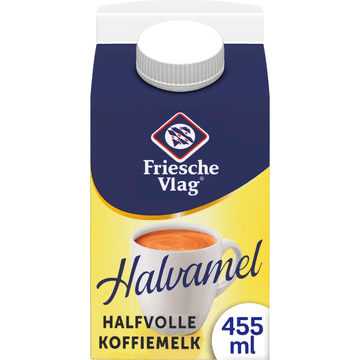 Friesche Vlag Halvamel Halfvolle Koffiemelk 455 ml