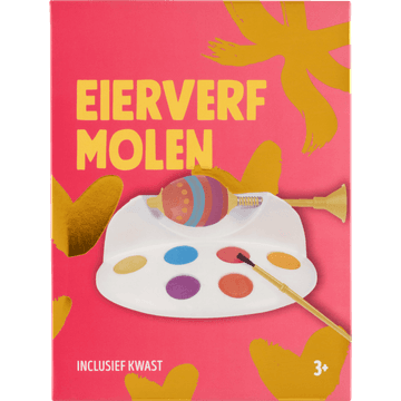 Eierverfmolen met Kwast