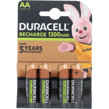 Duracell Rechargeable Batterijen Plus AA 1300mAh
